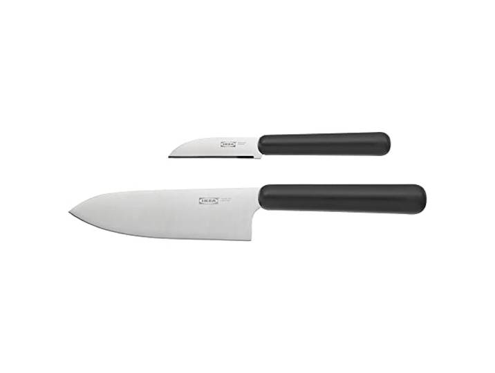 IKEA FÖRDUBBLA Lot de 2 couteaux Gris