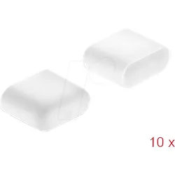 DELOCK 64096 - 10 Stück Staubschutz für USB Type-C Stecker weiß