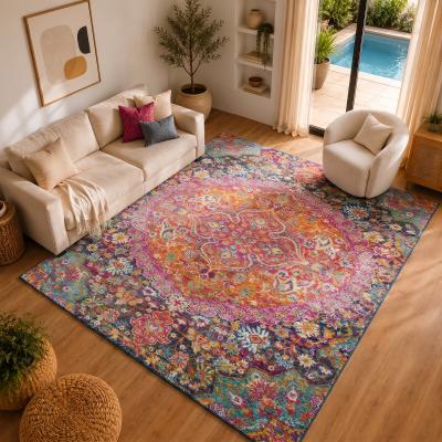 Teppich LIVABLISS "TARASCON", bunt (rot), B:200cm H:11,4mm L:275cm, Polypropylen, Teppiche, Teppich
