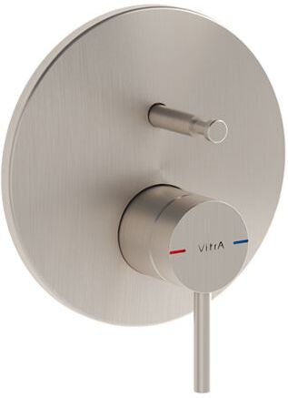 Vitra Origin Fertigmontageset A4262034 Unterputz-Wannen-/Brausearmatur, Nickel gebürstet