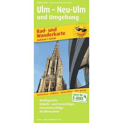 Publicpress Rad- und Wanderkarte Ulm – Neu-Ulm und Umgebung 1:50.000, Sonstige von , KOMPASS Freytag & Berndt, 978-3-7473-0664-2