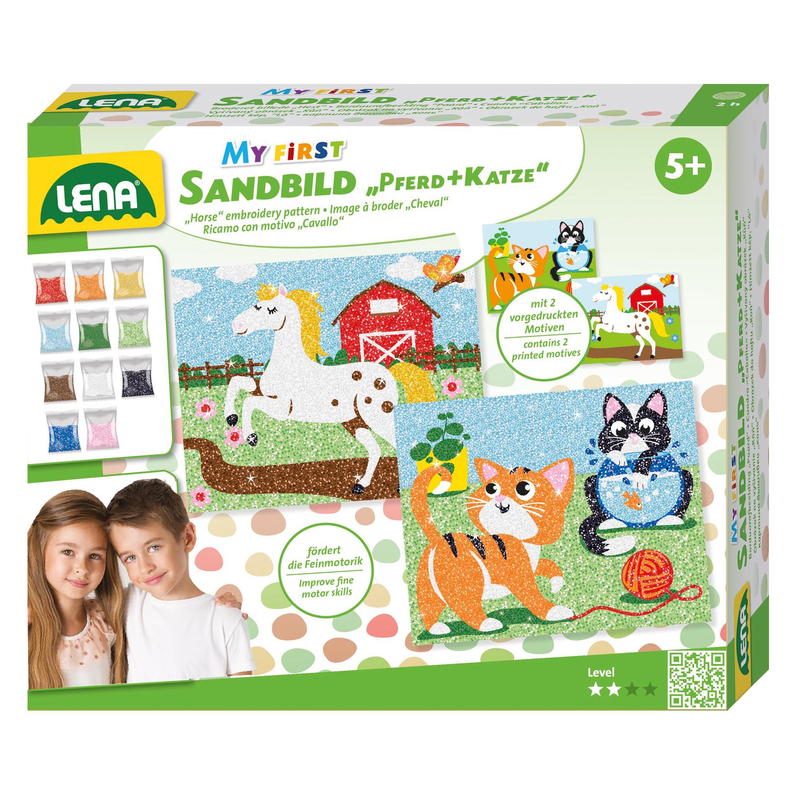 Lena Sandbilder Tiere, Faltschachtel (SM42670)