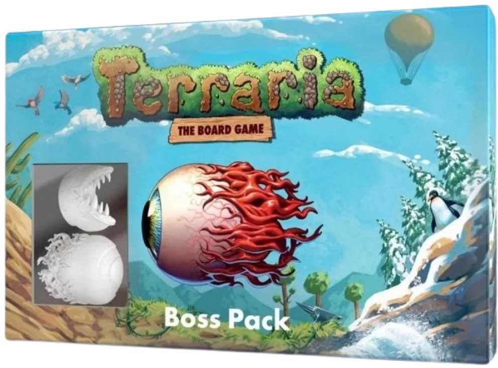 Terraria: The Board Game - Boss Miniatures Pack for Board Games, Ages 8+, Expansion Accessory by Paper Fort Games