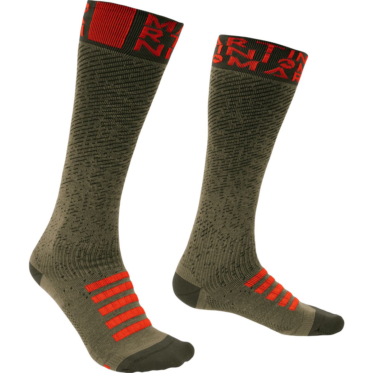 Martini Giro Socks High Uni spanish green/lava (490/150) 35-38 AOPES0559B-490/150-35-38