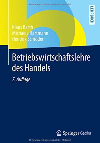 Klaus Barth - Betriebswirtschaftslehre des Handels - Preis vom 02.10.2026 23:42:20 h