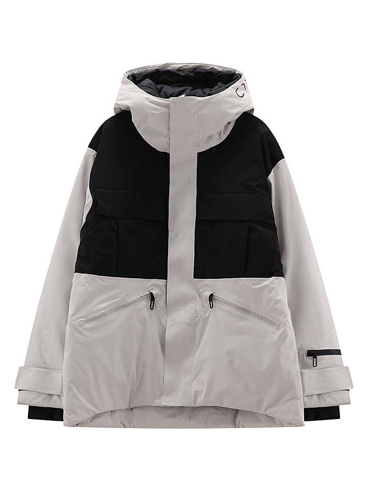 cmp Ski-/ Snowboardjacke in Hellgrau/ Schwarz - L
