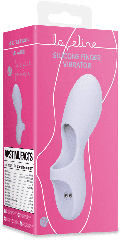 Loveline Silicone Finger Vibrator - Lavender