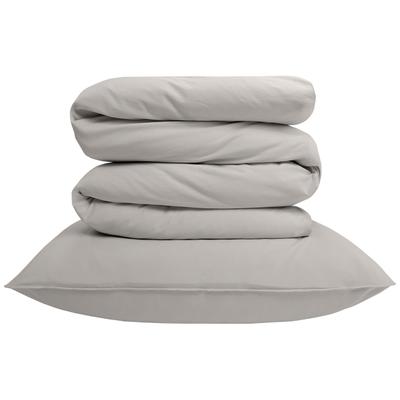 Bettwäsche SCHLAFGUT "Woven Satin Bettwäscheset", sand mid, B/L: 135cm x 200cm, 1 Stk., 1 Stk., Satin, B/L: 80cm x 80cm, 2, Satin, Obermaterial: 100% Baumwolle, Bettwäsche, Bettwäsche, Ton-in-Ton, besonders dicht gewebt, unsichtbarer Reißverschluss