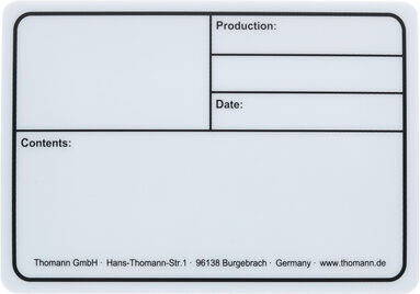 Stairville Tourlabel 177x127mm White