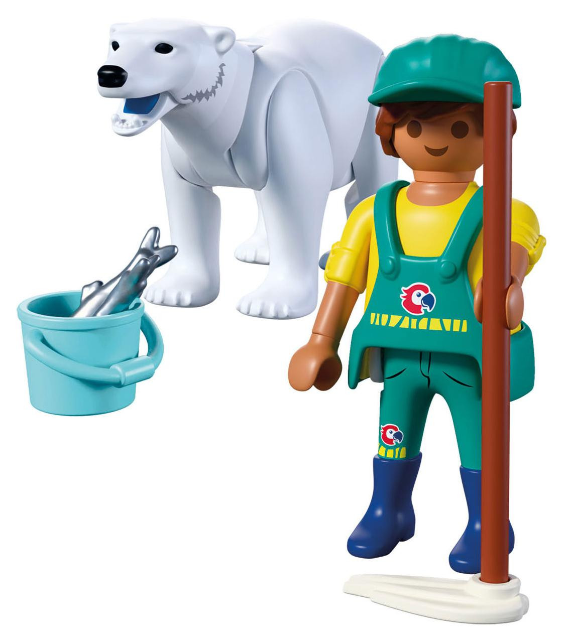 Playmobil Dieren & Vrienden Dierenpark IJsbeer en verzorger 72090