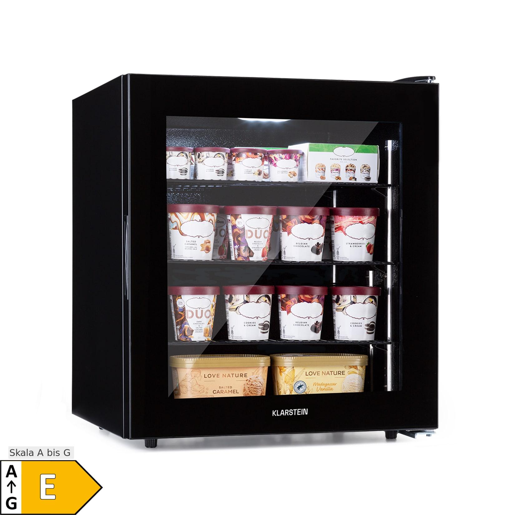 IceAge 88 Gefrierschrank 88 Liter EEK E 3 Etagen Thermostat Glasfront