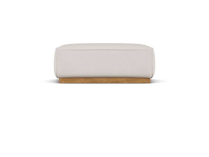 1898 Bergsdal Fußhocker Same Off White 6671-Eiche gebeizt