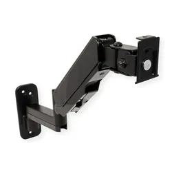 Value LCD-Wandhalter Gasfeder (Wand, 32", 8 kg), Monitor Halterung, Grau, Schwarz