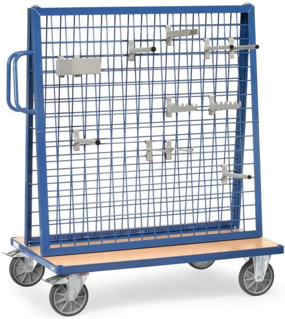 fetra Chariot porte-pièces 1301 - charge max. 600kg Pneus TPE (1301)
