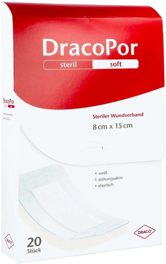 Dracopor Wundverband 8x15 cm steril