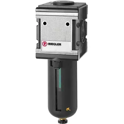 Riegler, Zubehör Druckluftwerkzeug, Mikrofilter multifix mit PC Behälter und Schutzkorb BG4 G3/4