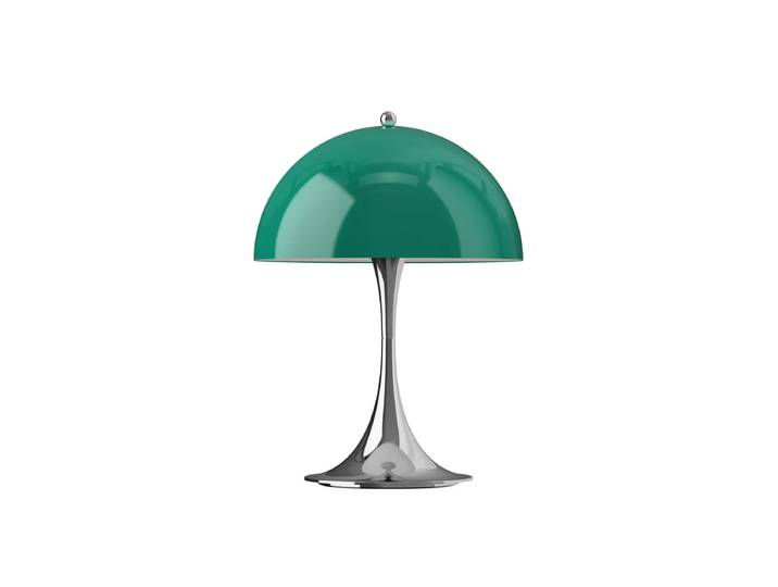 Louis Poulsen - Panthella 250 Portable V3 Akku LED-Tischleuchte, chrom / original opal grün