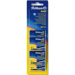 Pelikan Tintenpatrone 4001 TP/6 königsblau Blister Inhalt 5 Stück