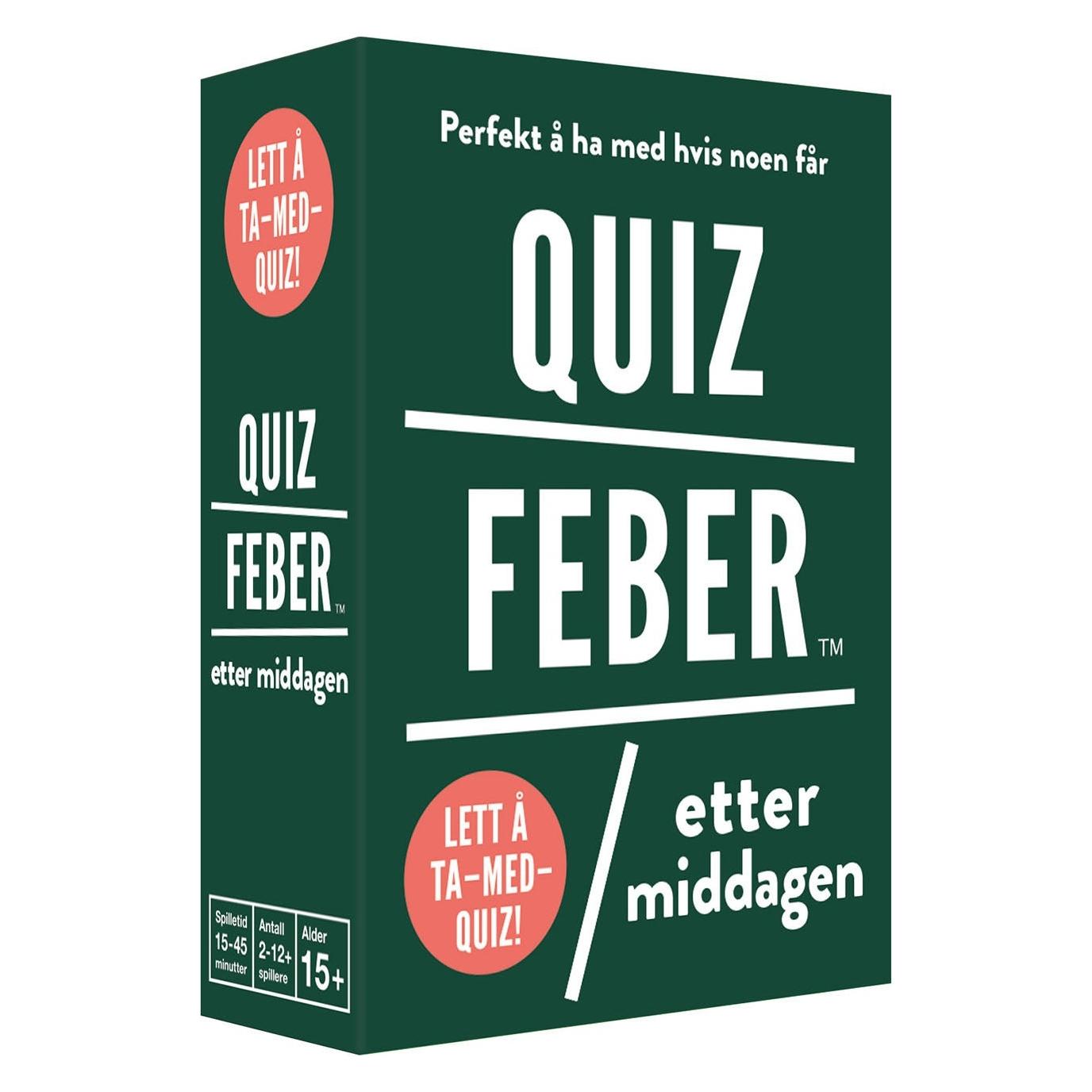 Kylskpoesi Spil Quizfeber - Etter middag (NO) (Norwegisch) (200485)