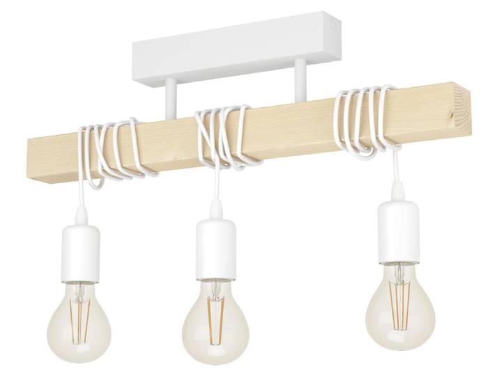 TOWNSHEND Applique/plafonnier Lampe éclairage - L55 x l10\,5 x H26\,5 cm - blanc - 3X60W excl - IP20
