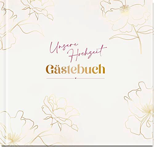 Groh Verlag - Unsere Hochzeit - Gästebuch: Kreatives Gästebuch für die Hochzeit, mit Fragen und Listen zum Ausfüllen, Platz für persönliche Wünsche und Stickern zum Verzieren - Preis vom 09.10.2026 07:28:09 h