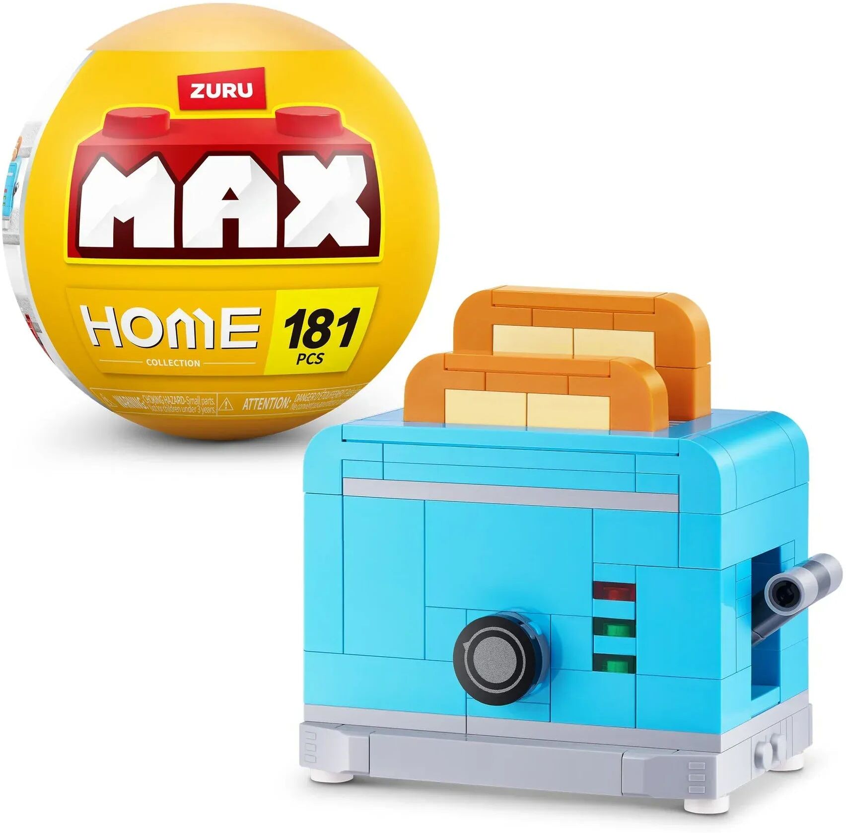 MAX Build More Premium Home Building Bricks Collection by ZURU - 181 Pieces for Kids and Adults - Choose Your Design