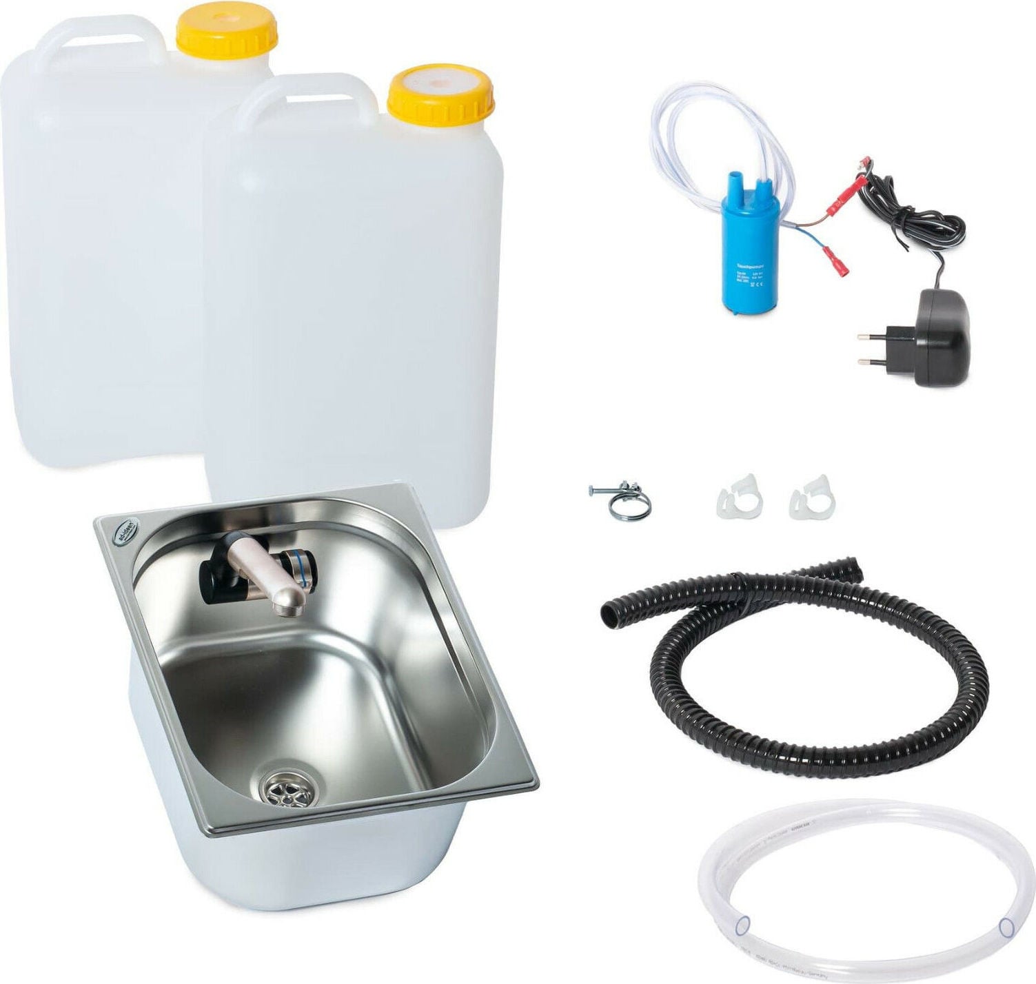 Barwig Mini-keuken Verkoopstand met Spoelbak, Chroom, 325 x 265 x 150 mm