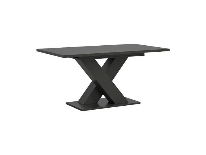 Xonox Esstisch Motion 90/150/76 cm, Schwarz, 150x76x90 cm, Esszimmer, Esstische