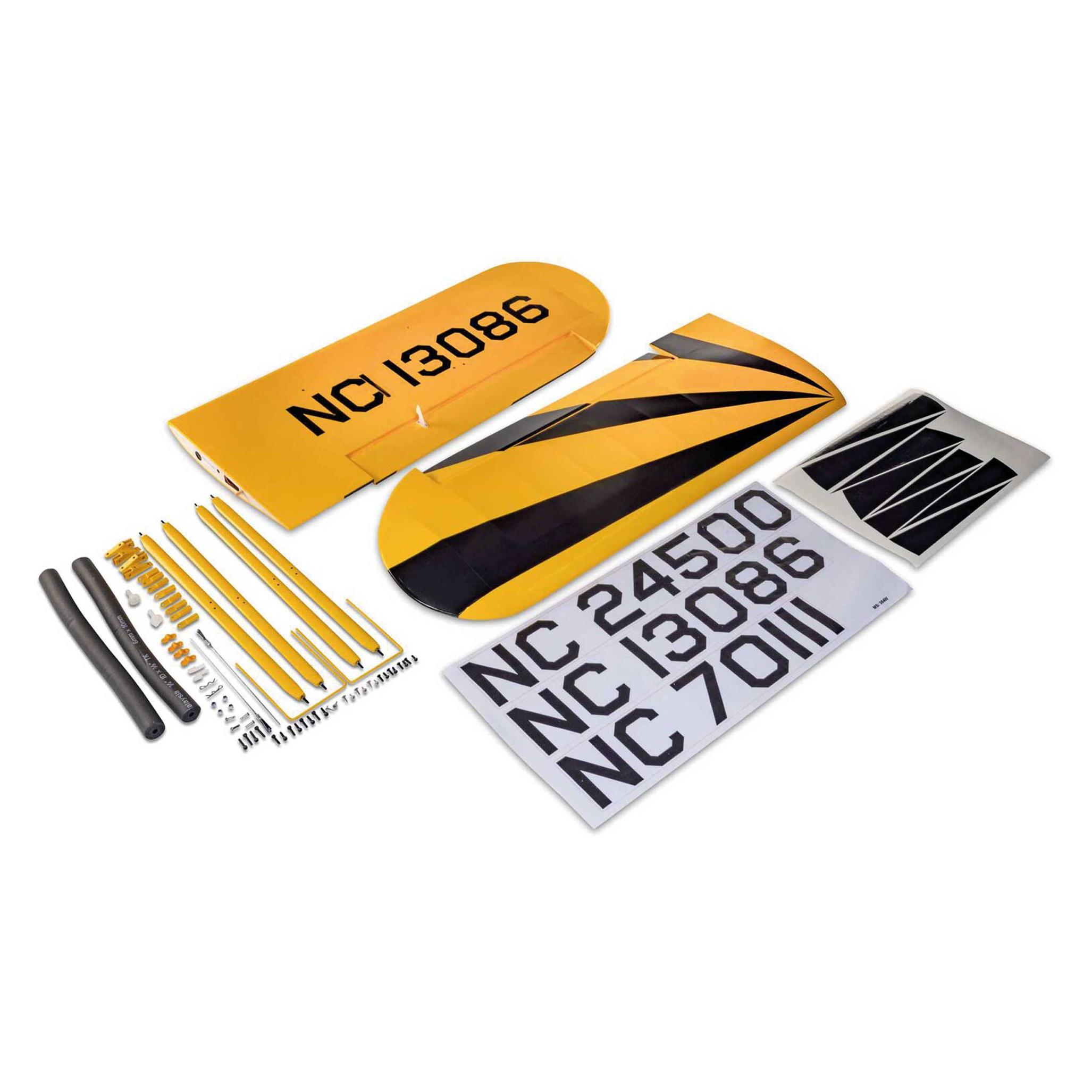 Hangar 9 Clipped Wing Set with Struts and Hardware: J-3 Cub 10cc (HAN500530)