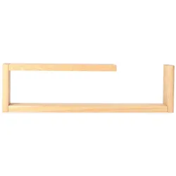 Regal Lilian aus massiver Eiche, modern und zeitlos, geölt, für die Wandmontage, groß