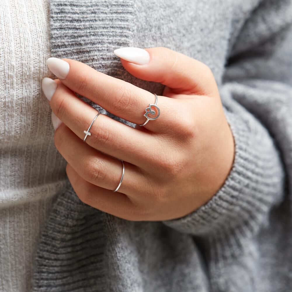lanii Stäbchen Ring aus Sterlingsilber
