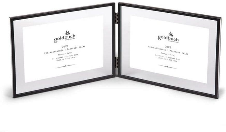 Bilderrahmen GOLDBUCH "Loft 10 x 15 cm", schwarz, B:15cm H:10cm, Glas, Metall, Bilderrahmen, Bilderrahmen schwarz B/H/T: 15cm x 10cm