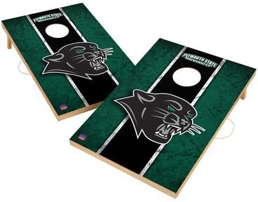 Skip's Garage Vintage Plymouth State University Panthers Regulation 2x4 Cornhole Set