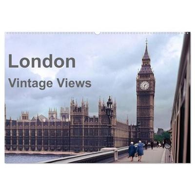 London - Vintage Views (Wandkalender 2026 DIN A2 quer), CALVENDO Monatskalender