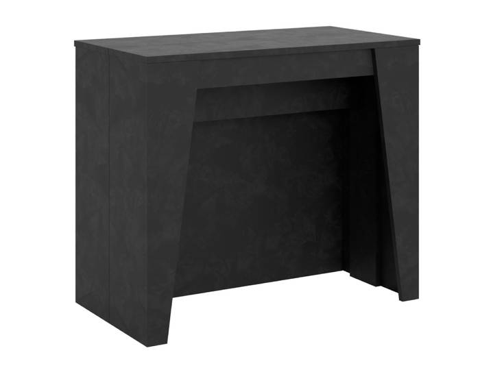 Console extensible 90x48/296 cm effet bois anthracite