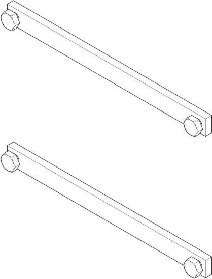 Dornbracht Bleche 195 lang Schraube 0417201010090 roh