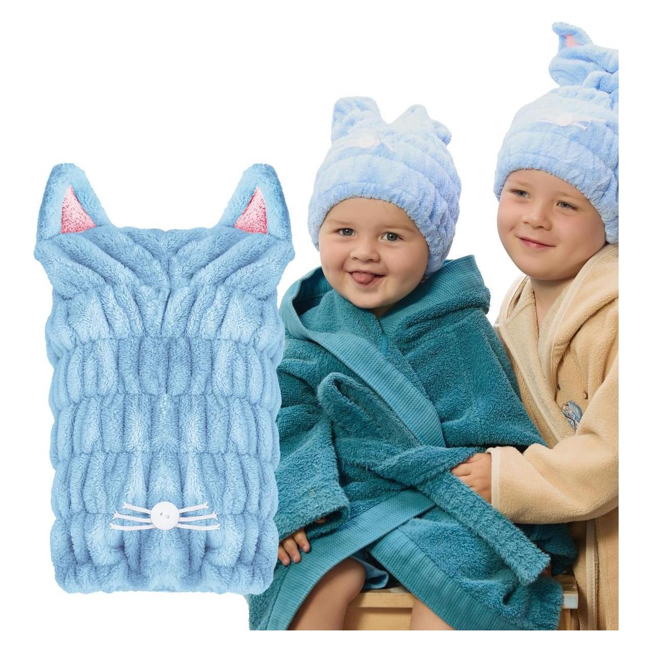 Glov Hair Drying Turban For Children Blue (OTHER)