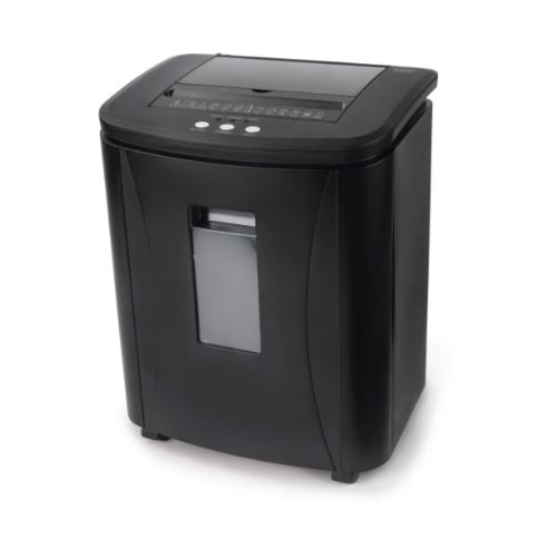 hama Premium AutoM120 Aktenvernichter mit Partikelschnitt P-4, 4 x 20 mm, bis 120 Blatt, schwarz