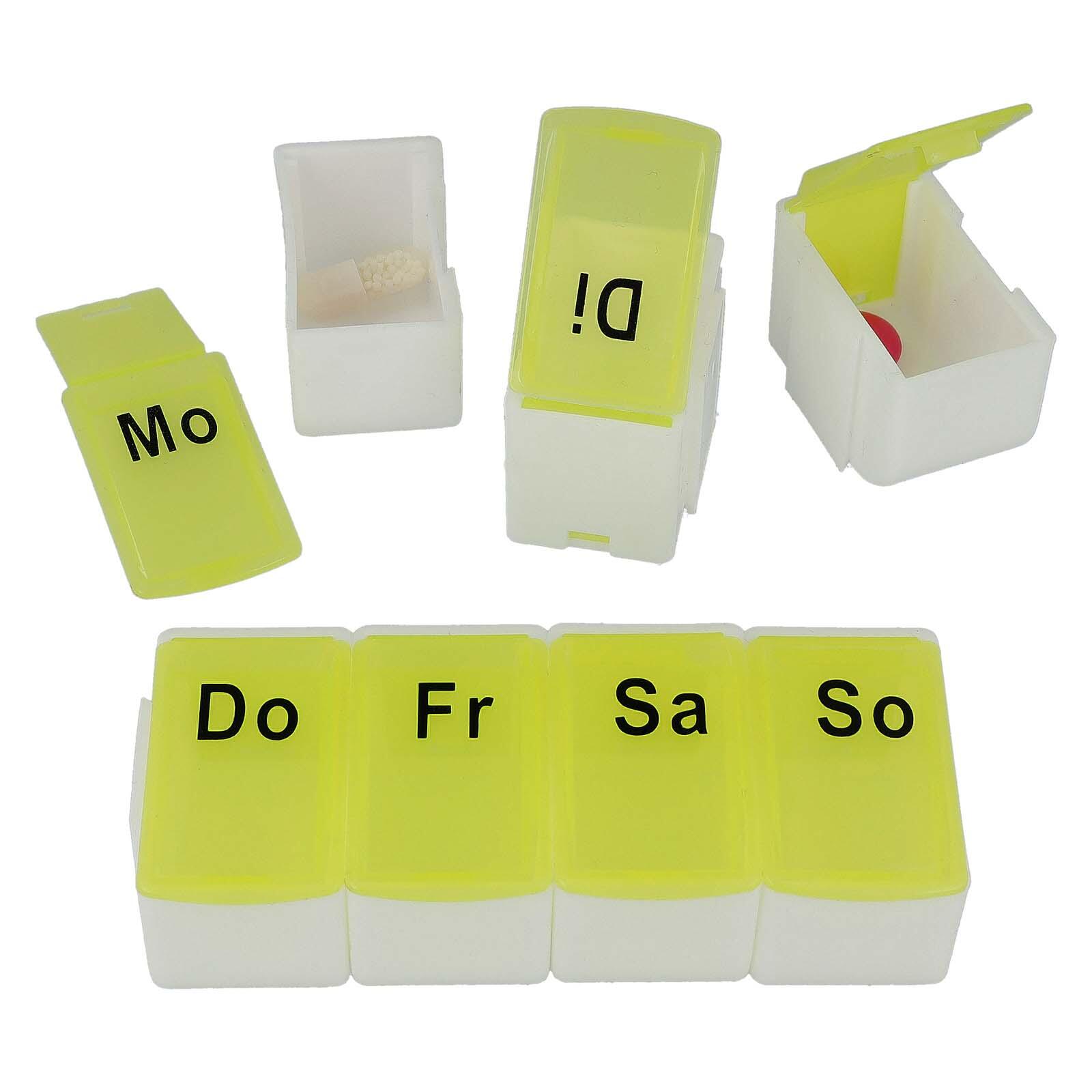 FIRST AID ONLY Tablettenbox gelb, weiß P-10031
