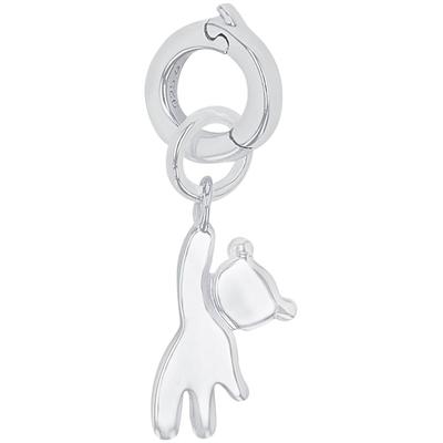 Charm-Einhänger AMOR "Teddybär", silber (silberfarben), Charms, Damen, Silber 925 (Sterlingsilber)