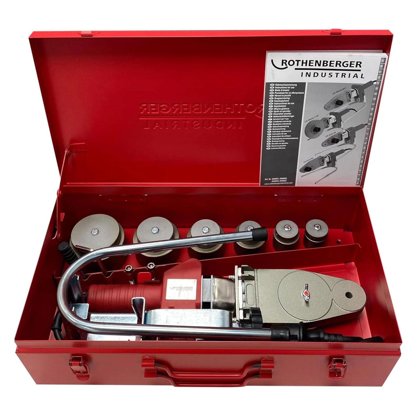 Rothenberger Industrial Muffenschweissgerät CR-ZRJQ-63T 800 W inkl. Kunststoff-Rohrschere Ø 42 mm im (1500005260)