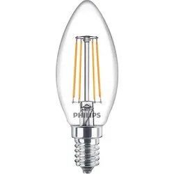 PHILIPS LED Classic E14 4,3W (40W) 470lm klar Kerze CW