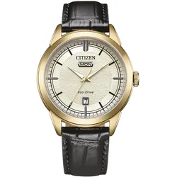 Citizen AW0153-04AC Eco-Drive Solar Herrenuhr Schwarz/Goldfarben
