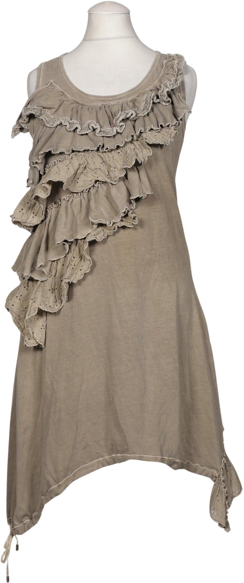 High Damen Kleid, Beige, Gr. S, Baumwolle - Second Hand