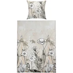 Bettwäsche ELENA Satin (BT 135x200 cm) - beige - BT 135x200 cm