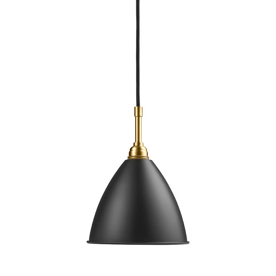 GUBI Bestlite BL9S hanglamp houtskoolzwart-messing