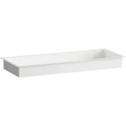 Laufen, Waschbecken, METAPHOR Lavabo à encastrer par le bas, rectangulaire, sans percement pour la robinetterie, sans (419 mm, 1044 mm)