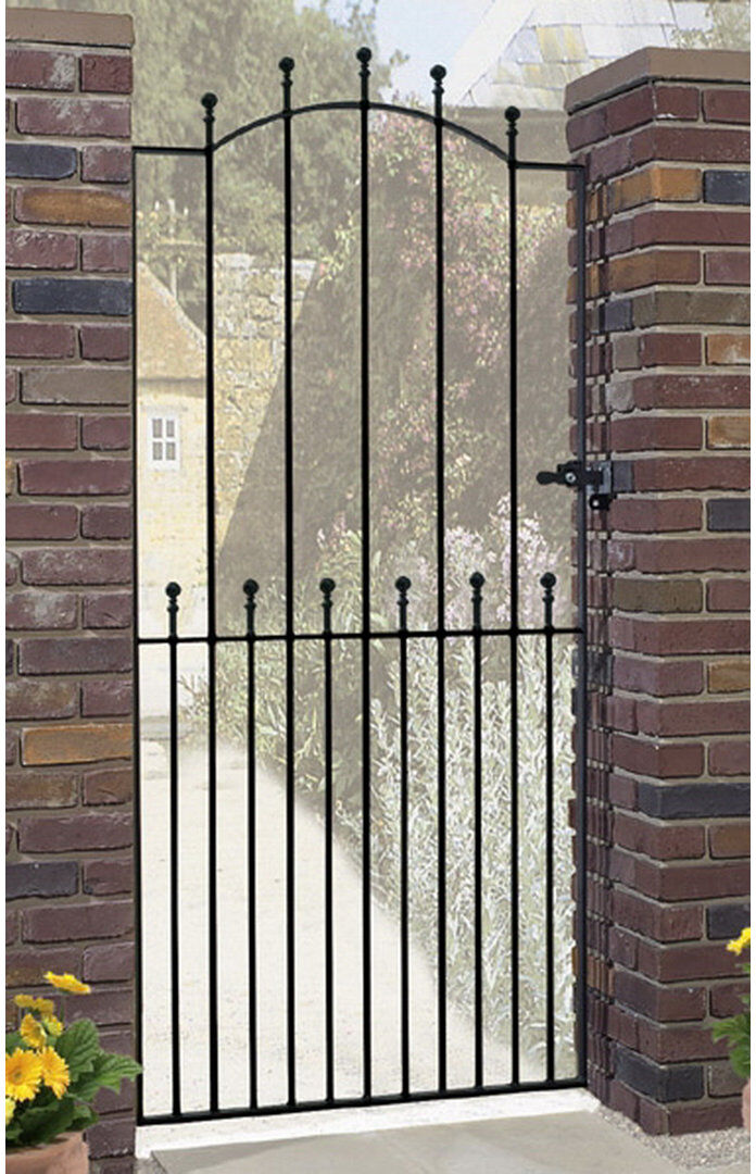 Rosalind Wheeler Begonia 194 cm H Gate Fencing Black 76cm W X 194cm H