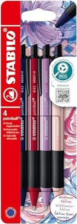 STABILO pointball NatureCOLORS Wildflower - 4er-Set, 4 Stück