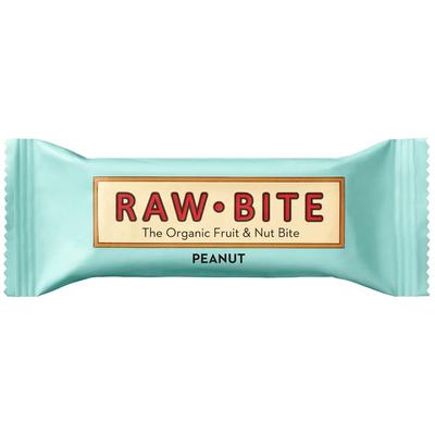 Rawbite Bio Riegel, Erdnuss 12x50 g Riegel